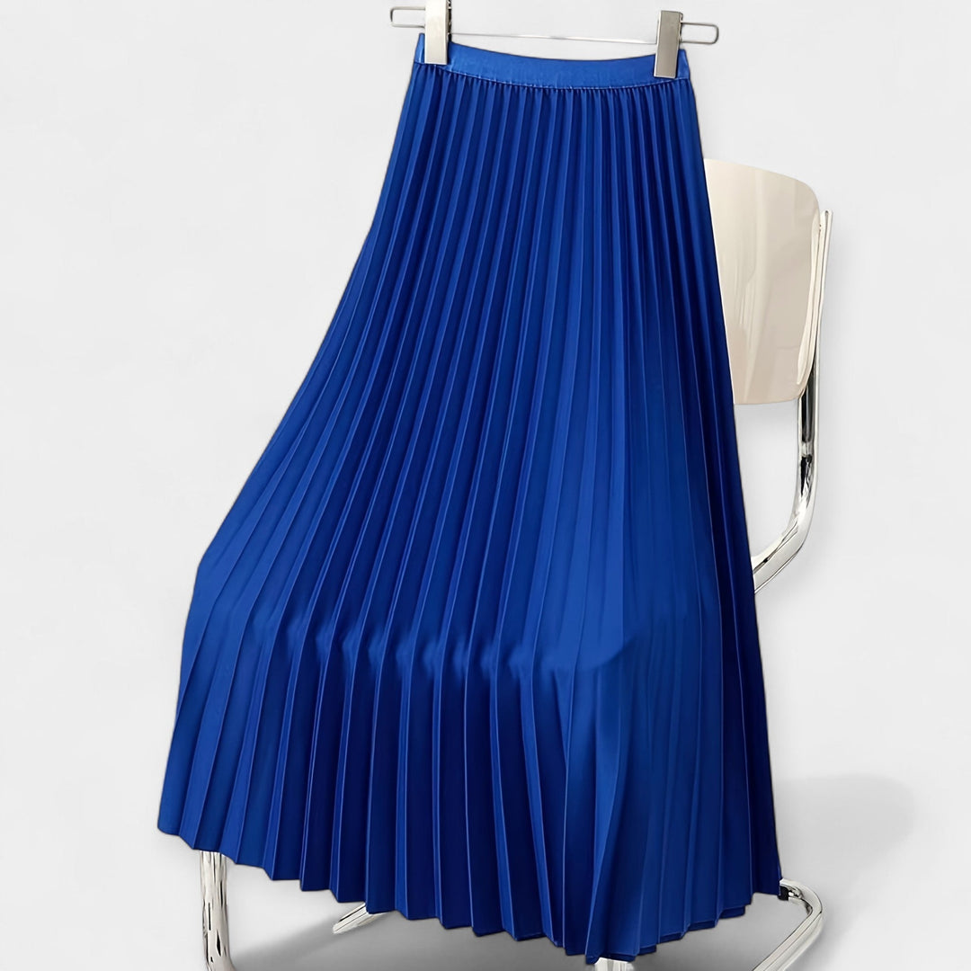 Long Pleated Satin Skirt Jasmine's Boutique Australia