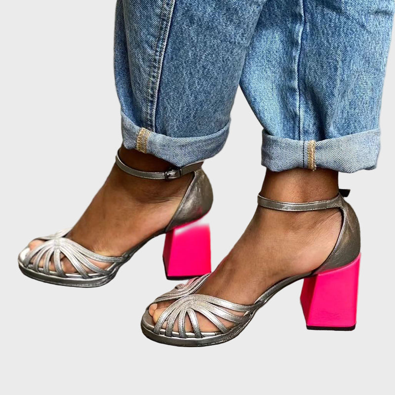 Starlight Neon Block Sandals Jasmine's Boutique Australia
