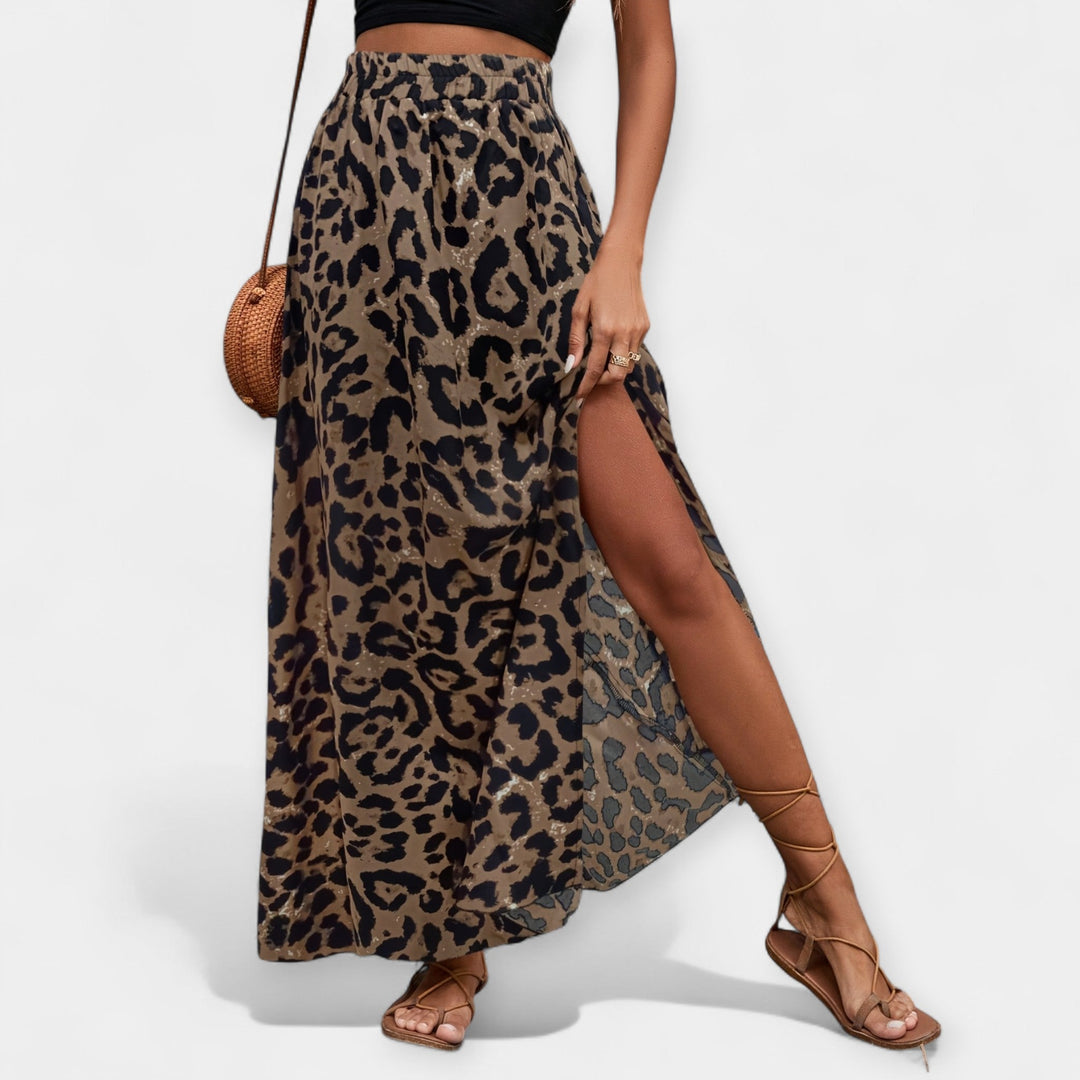 Savanna Leopard Maxi Skirt Jasmine's Boutique Australia