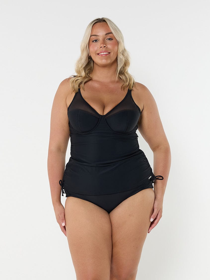 Black Mesh Swim Tankini Jasmine's Boutique Australia