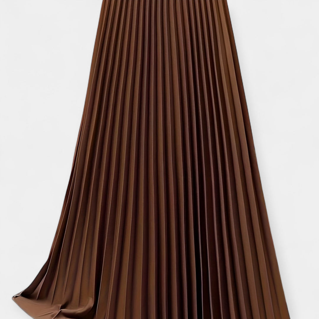 Long Pleated Satin Skirt Jasmine's Boutique Australia
