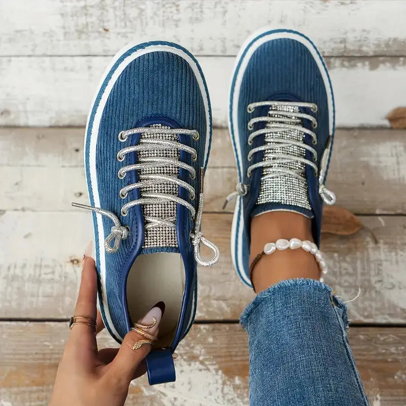 Coral Luxe Rhinestone Sneakers Jasmine's Boutique Australia