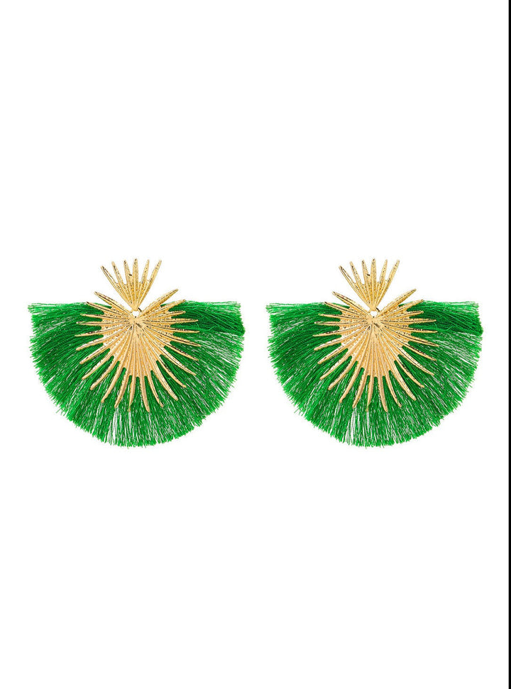 Tassel Earrings in Fan Shape Jasmine's Boutique Australia
