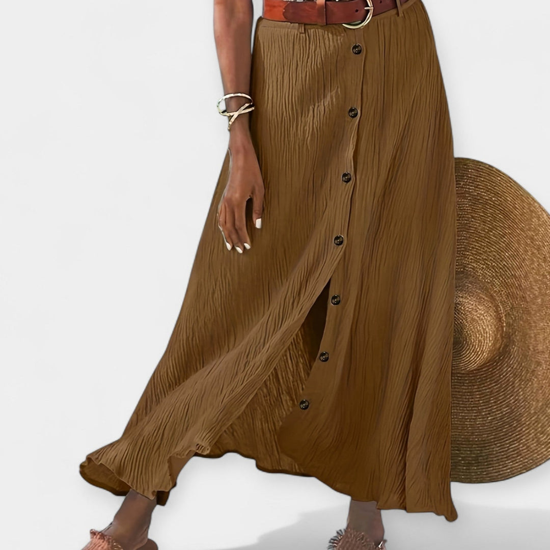 Button-Front Maxi Skirt Jasmine's Boutique Australia