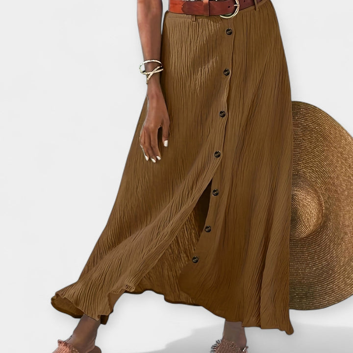 Button-Front Maxi Skirt Jasmine's Boutique Australia