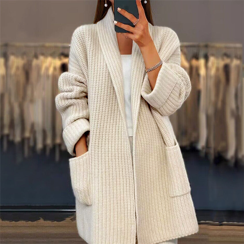 Celeste | Knitted Cardigan  Liora Lane Boutique Blazers Cream / UK 20-22 (3XL) 39.95