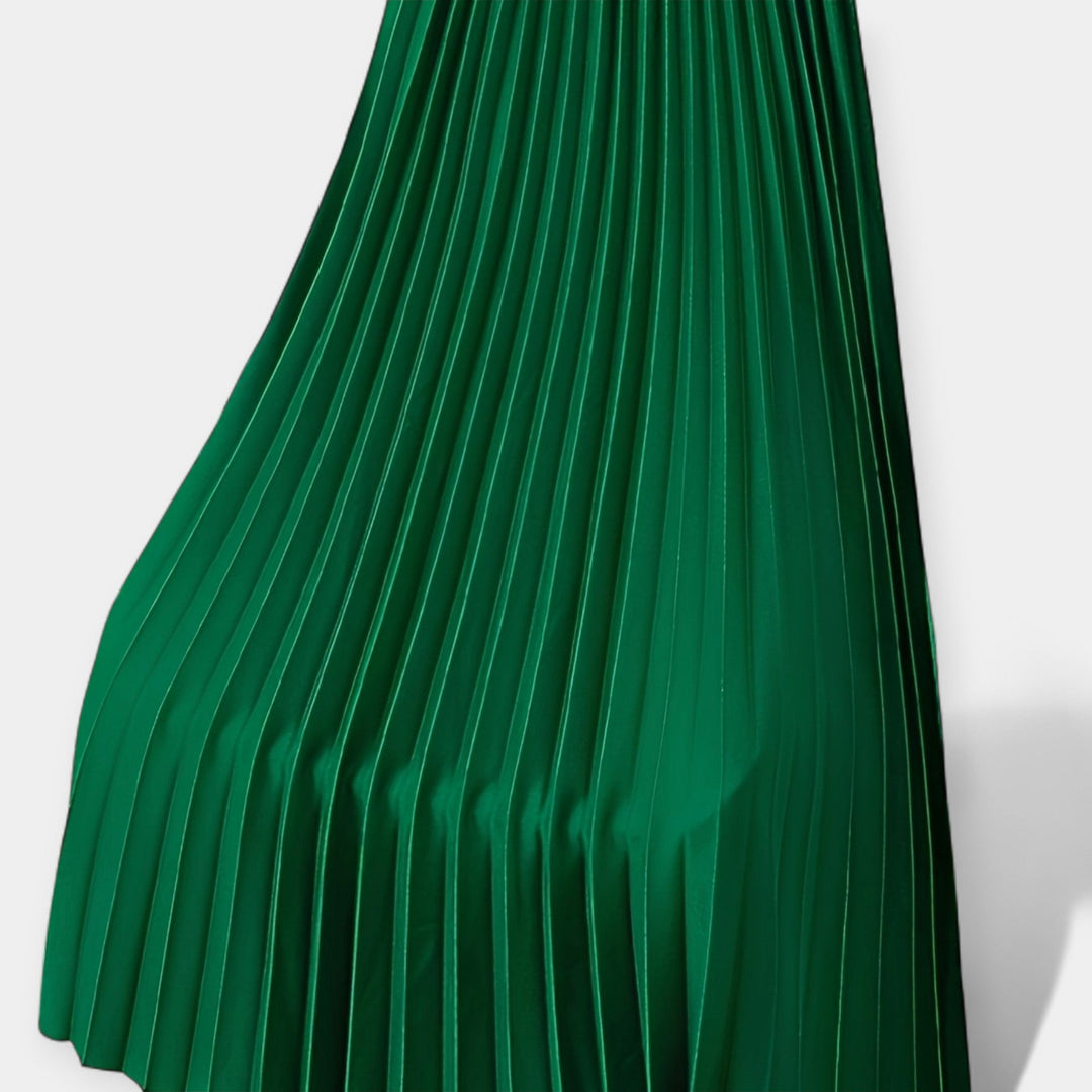Long Pleated Satin Skirt Jasmine's Boutique Australia