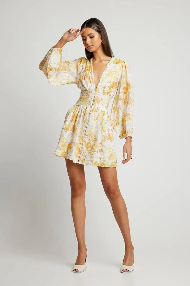 Marigold Serenade Mini Dress Jasmine's Boutique Australia