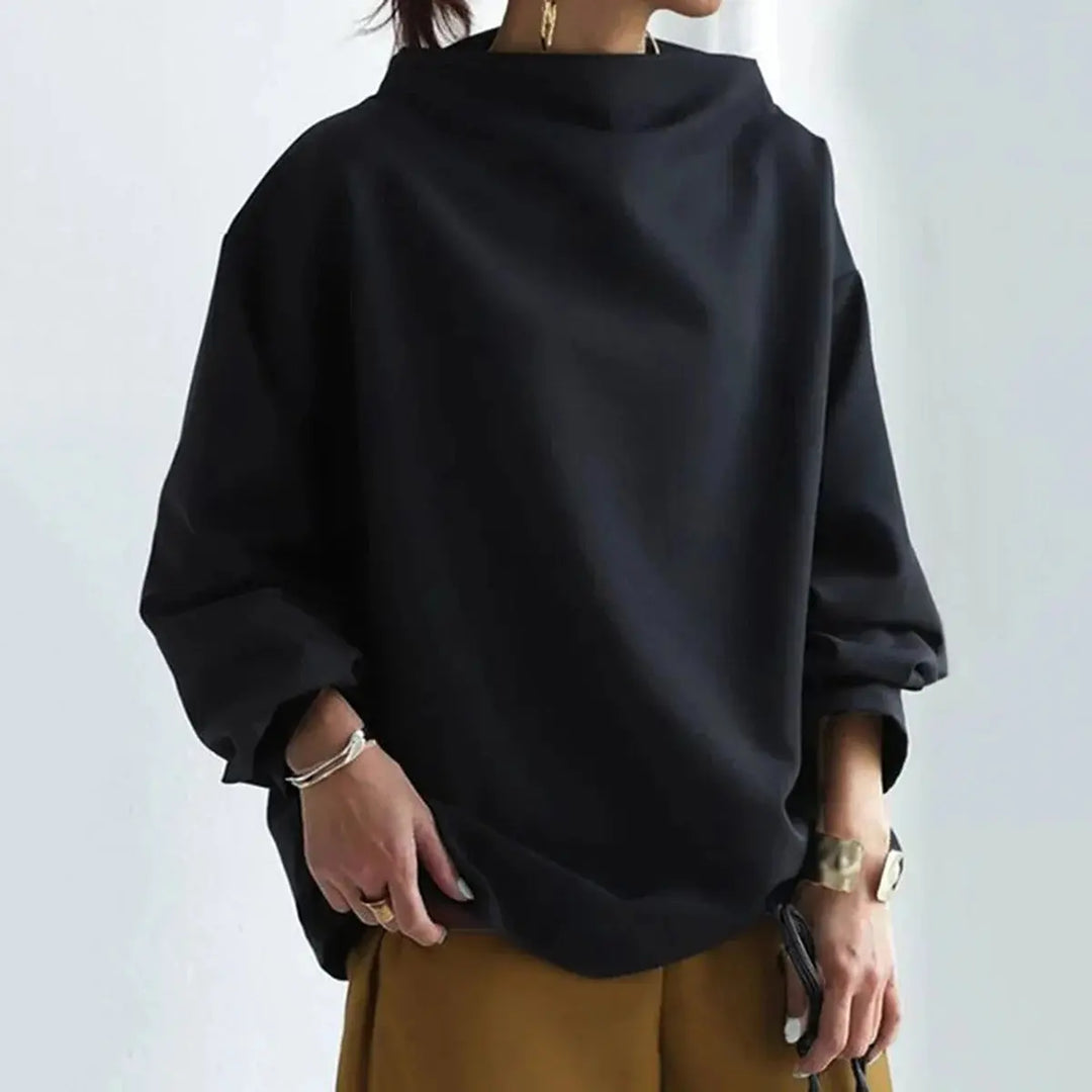 Noir Elegance Draped Top Jasmine's Boutique Australia