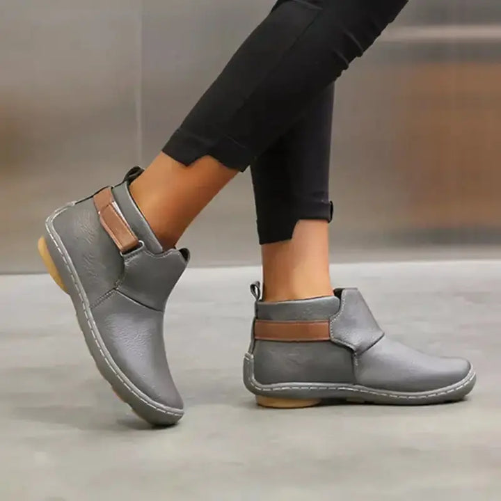 Rustic Charm Leather Ankle Boots Jasmine's Boutique Australia