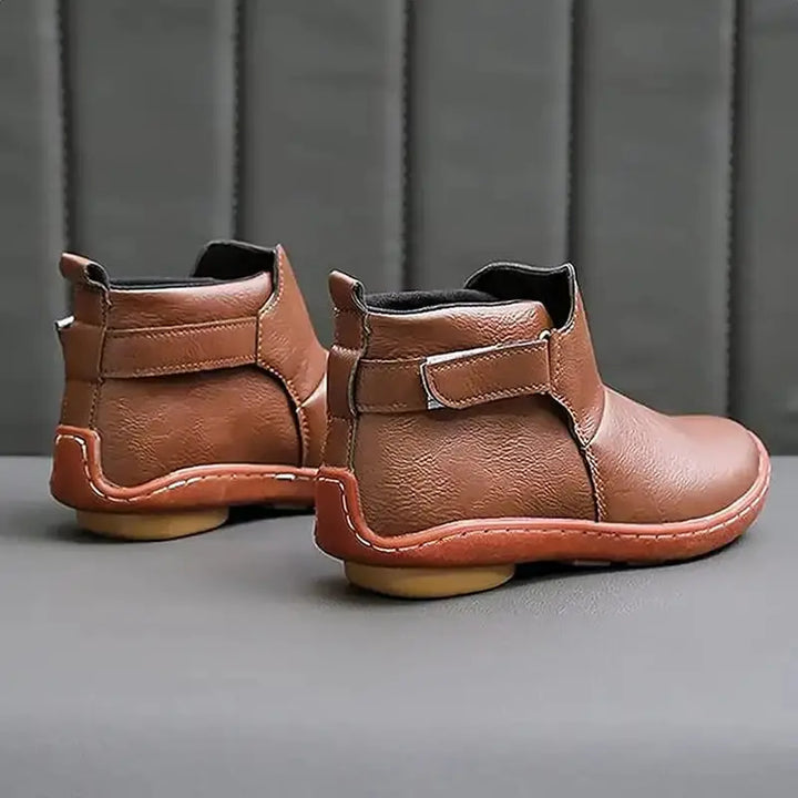 Rustic Charm Leather Ankle Boots Jasmine's Boutique Australia