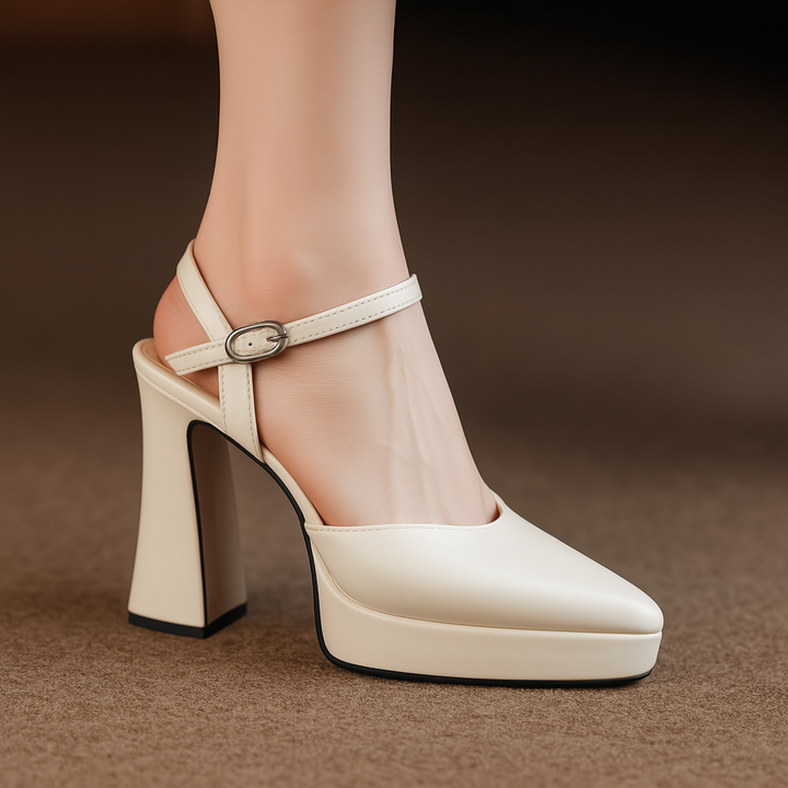 Pravia Heels  Liora Lane Boutique  White / 8.5 69.99