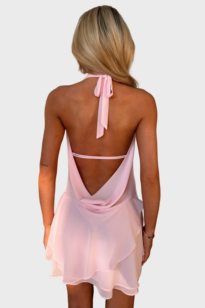 Azure Glow Draped Mini Dress Jasmine's Boutique Australia