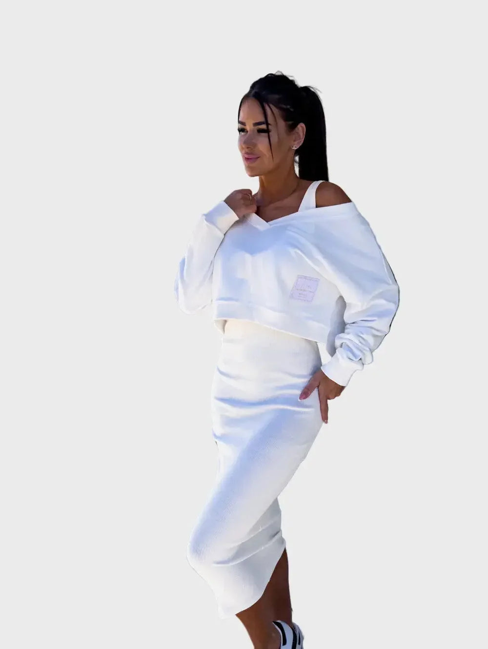 casual sweatshirt and dress set Luxe-london.uk