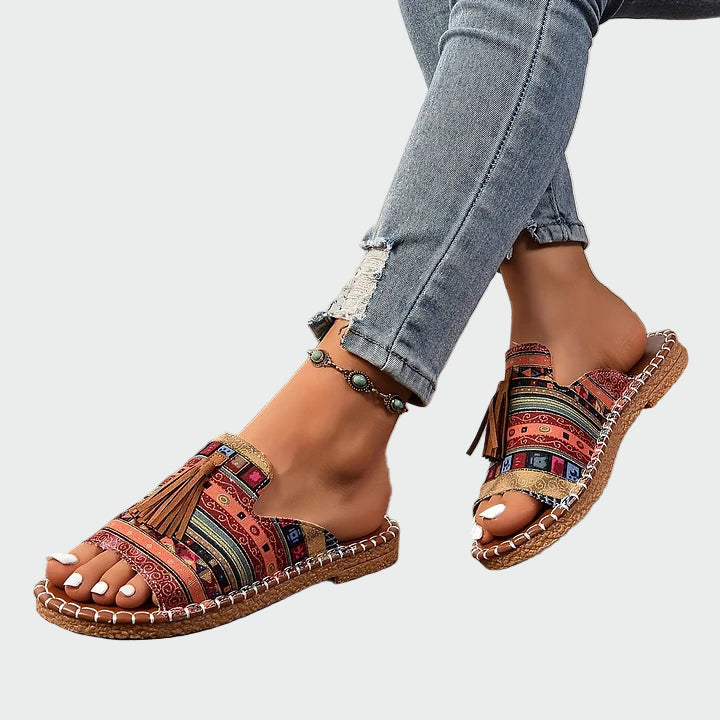 Boho Tassel Slip-On Sandals Jasmine's Boutique Australia