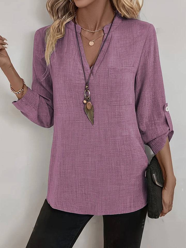 Olive Breeze V-Neck Tunic Top Jasmine's Boutique Australia