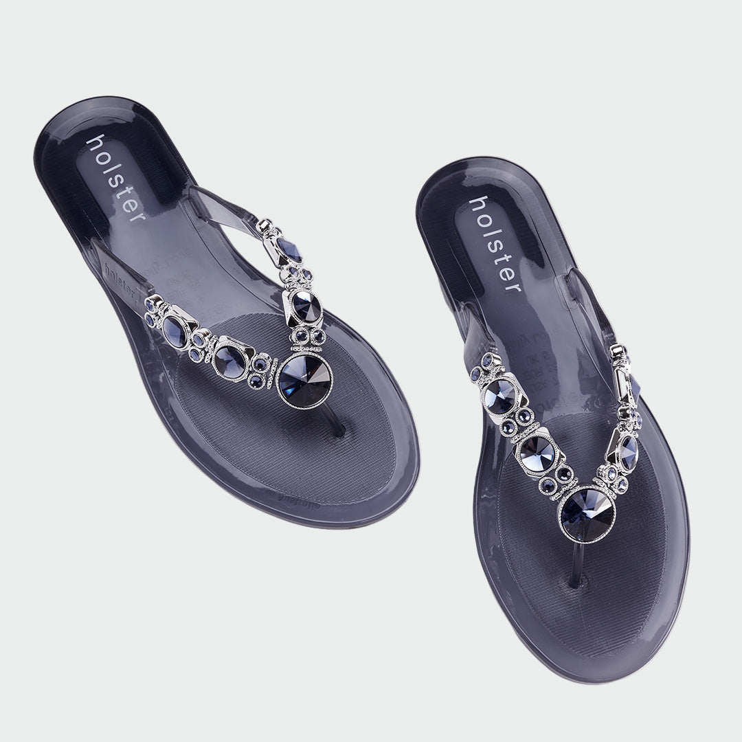 Zerelle – Crystal Smoke Sandals Jasmine's Boutique Australia