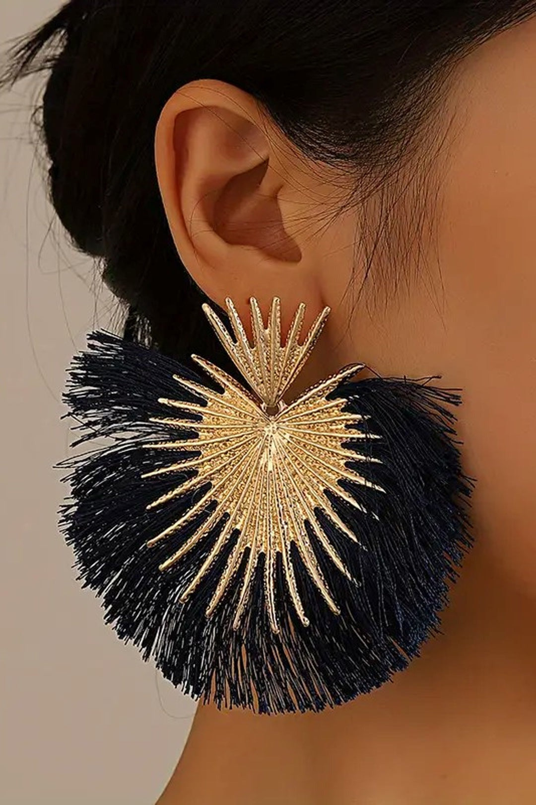 Tassel Earrings in Fan Shape Jasmine's Boutique Australia