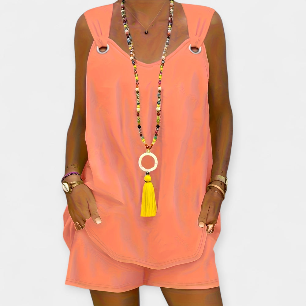 Sleeveless Blouse Set with Shorts Jasmine's Boutique Australia