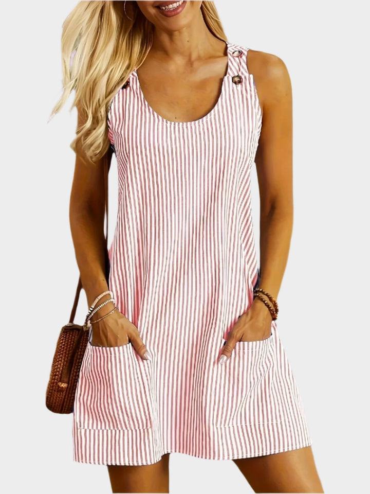 Striped Sleeveless Dress Jasmine's Boutique Australia