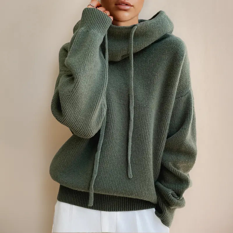 Olive Breeze Knit Hoodie Jasmine's Boutique Australia