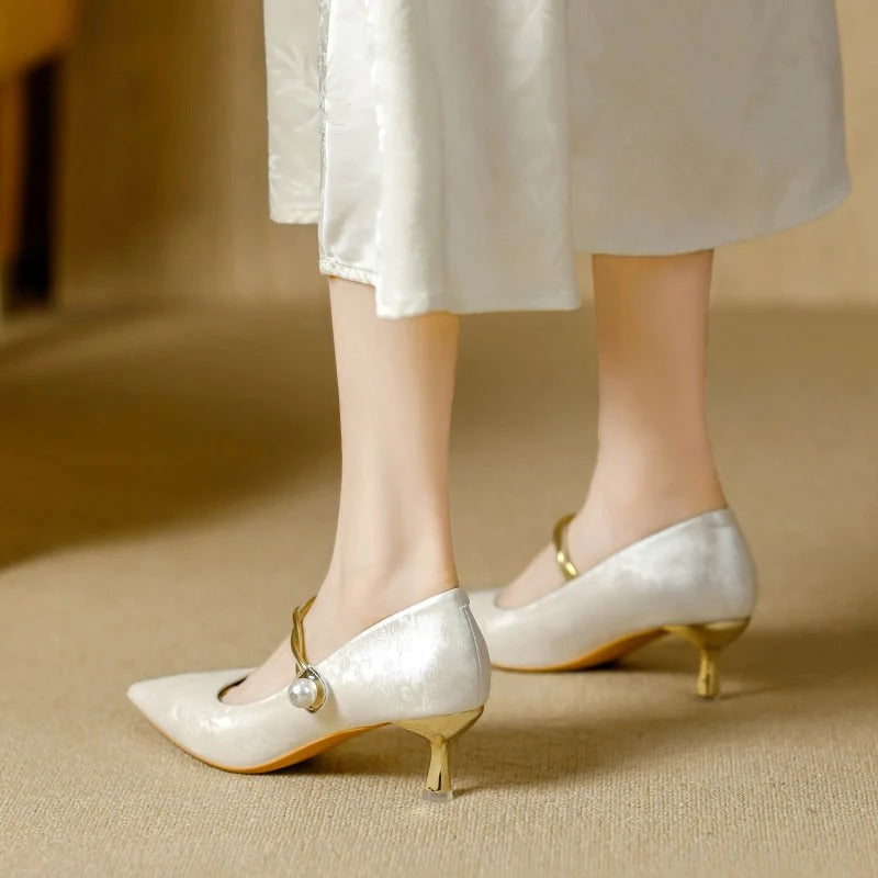 Monroe Kitten Heels  Liora Lane Boutique