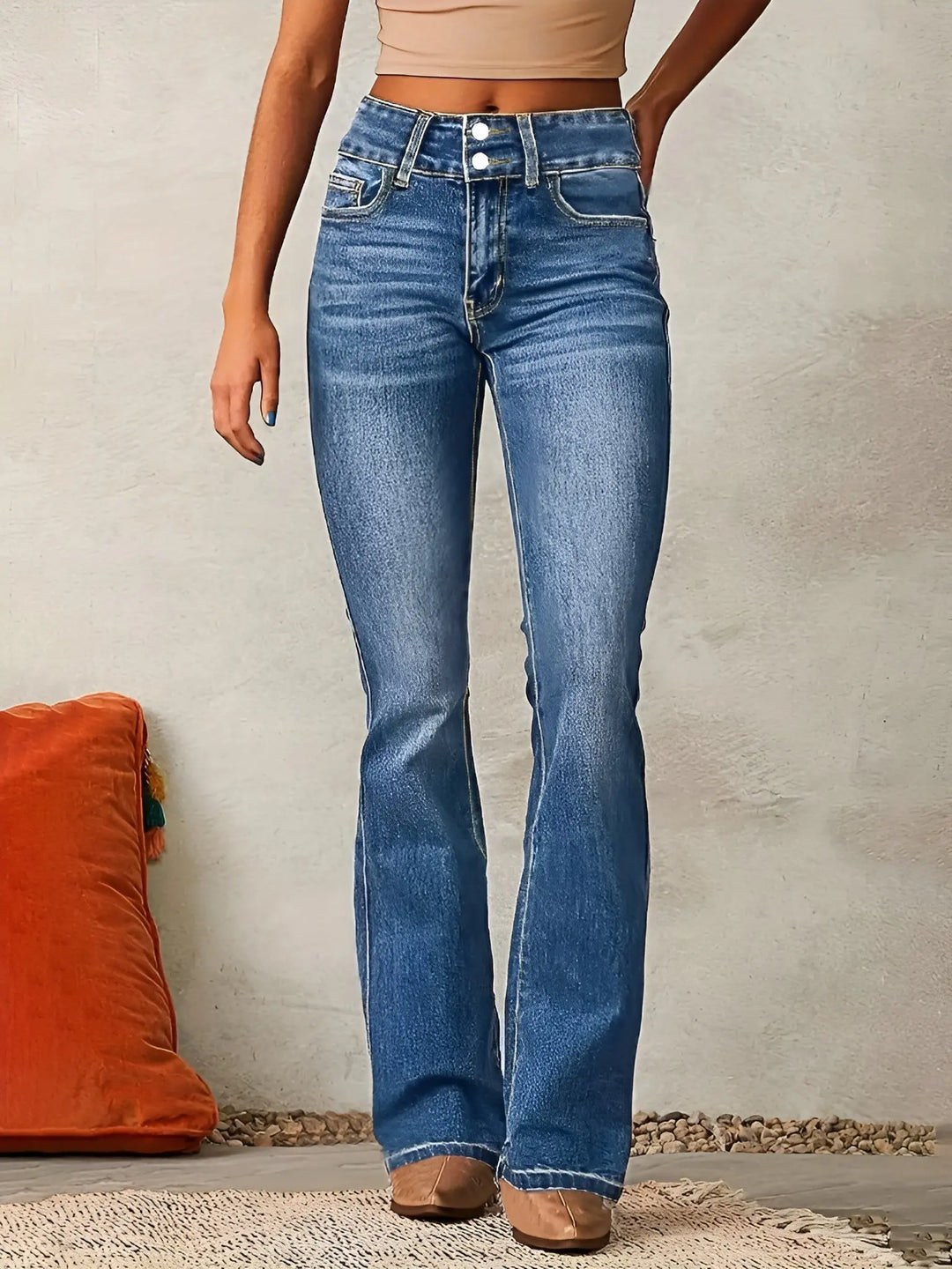 High Rise Flare Denim Jeans Jasmine's Boutique Australia