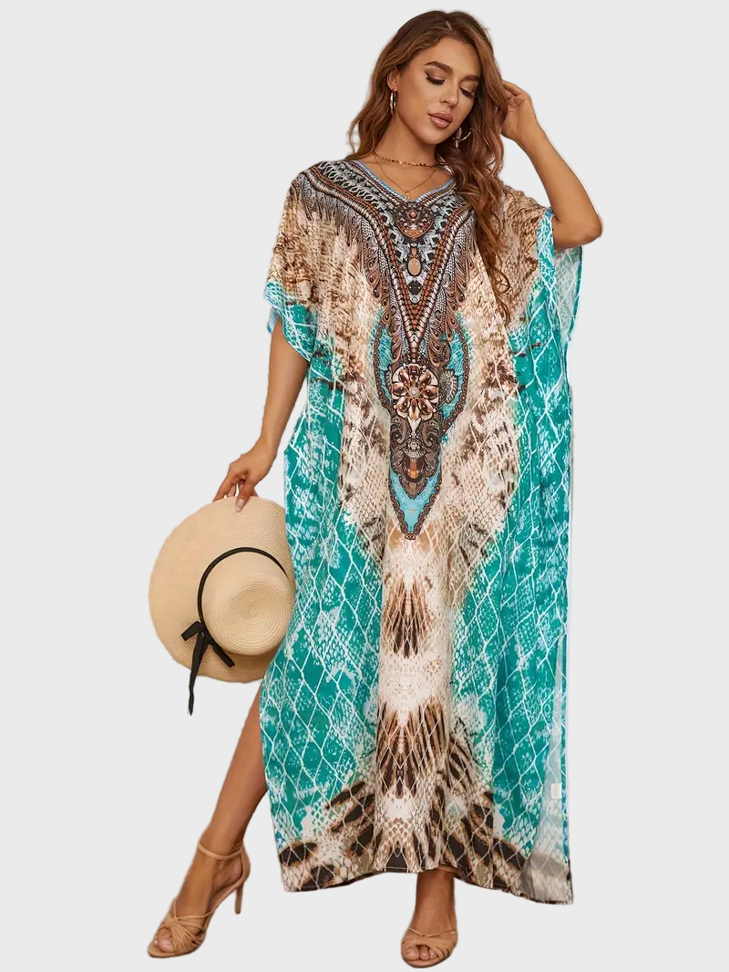 Boho Snake Print Maxi Dress Jasmine's Boutique Australia