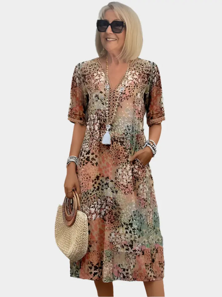 Airy Summer Dress with V Neckline Jasmine's Boutique Australia