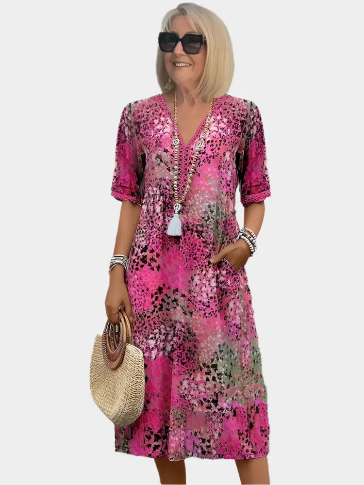 Airy Summer Dress with V Neckline Jasmine's Boutique Australia