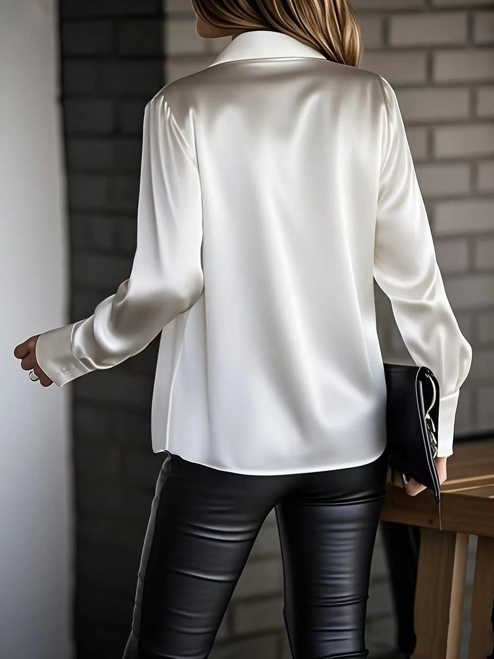 Luxe Satin Wrap Blouse Jasmine's Boutique Australia