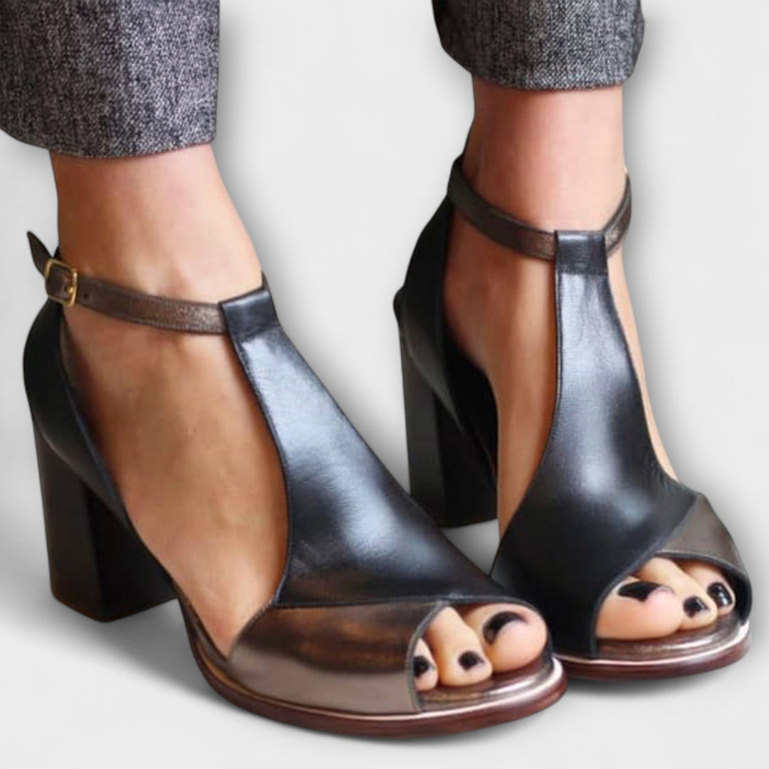 Women's Leather Heeled Sandals Jasmine's Boutique Australia