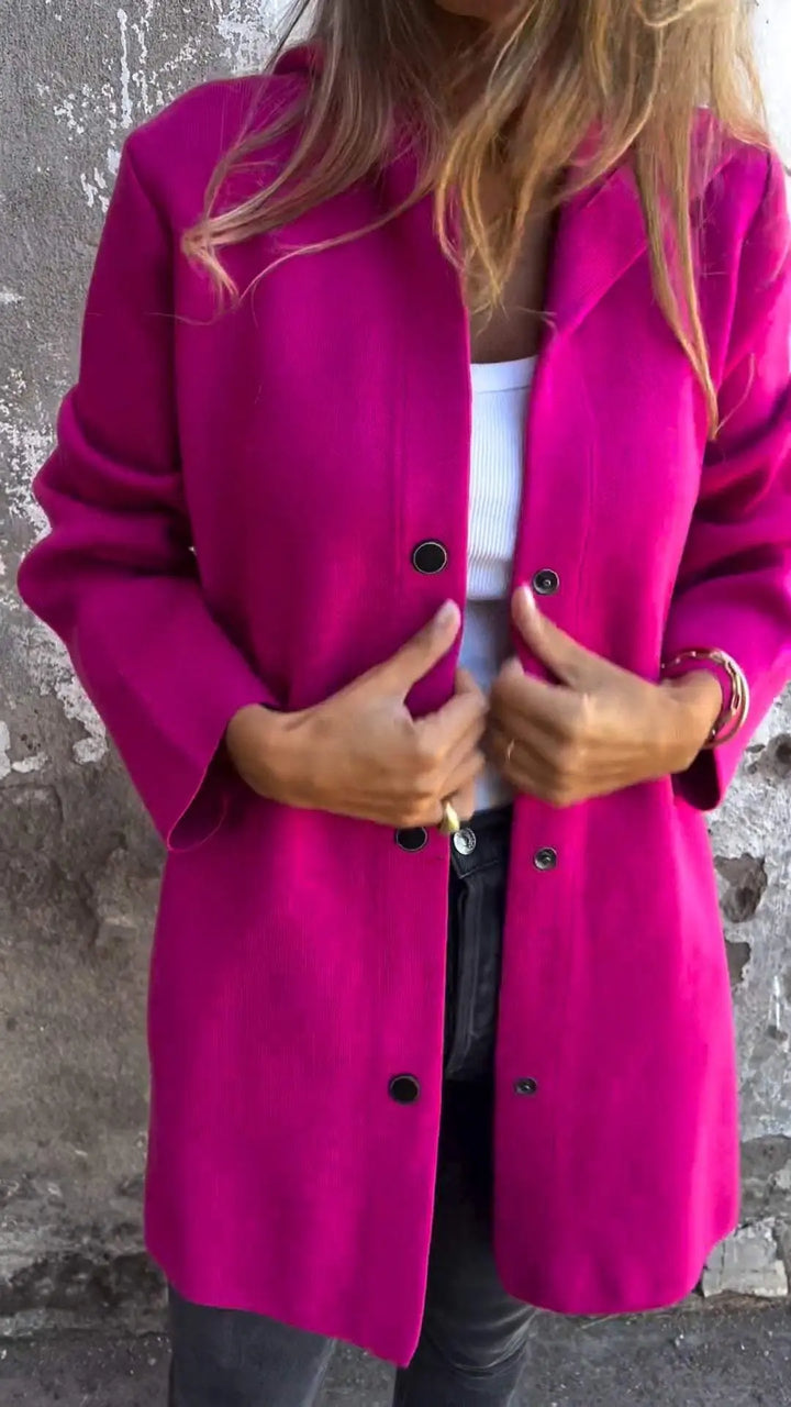 Scarlet Elegance Longline Coat Jasmine's Boutique Australia