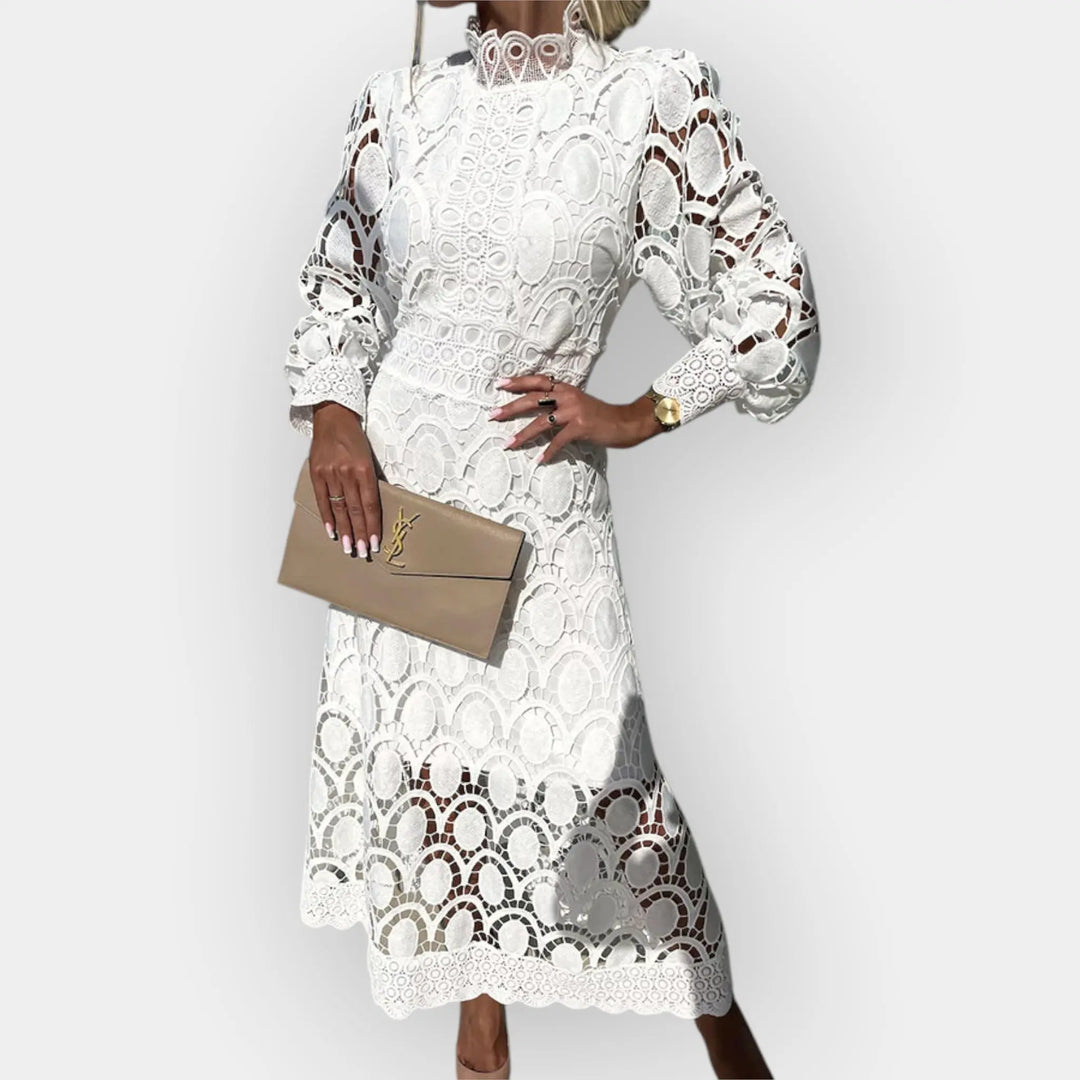 Romantic Dress with Lace Details Jasmine's Boutique Australia