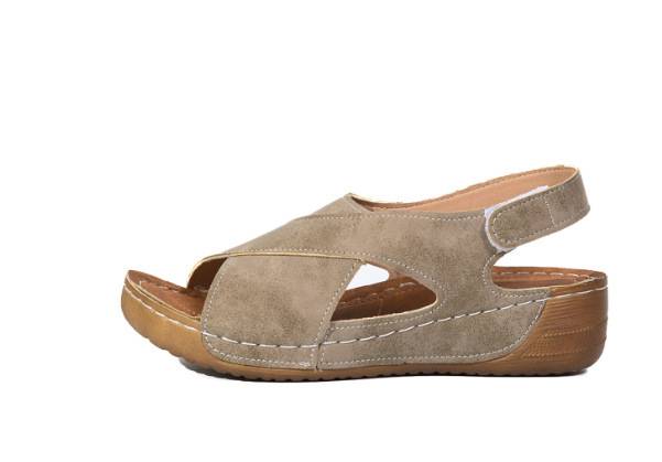 Mocha Cutout Comfort Sandals Jasmine's Boutique Australia