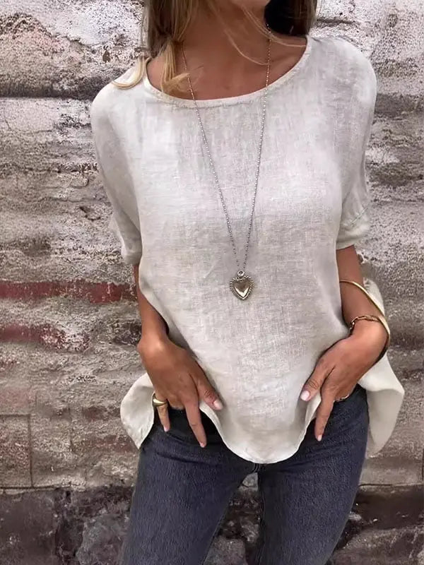 Rustic Charm Linen Blouse Jasmine's Boutique Australia
