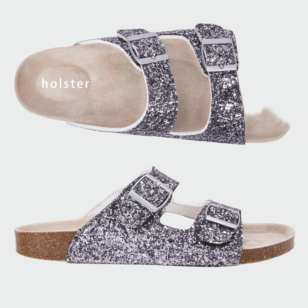 Glitter Buckle Slides Jasmine's Boutique Australia