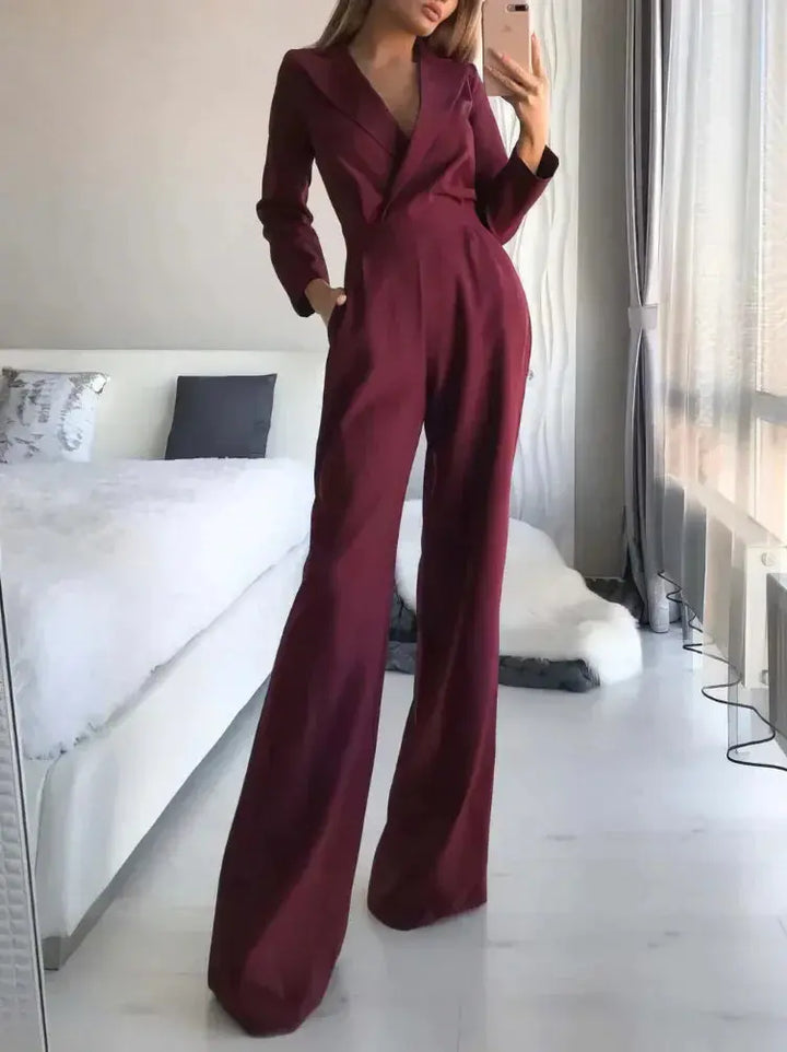 Elegant White Tailored Jumpsuit Jasmine's Boutique Australia