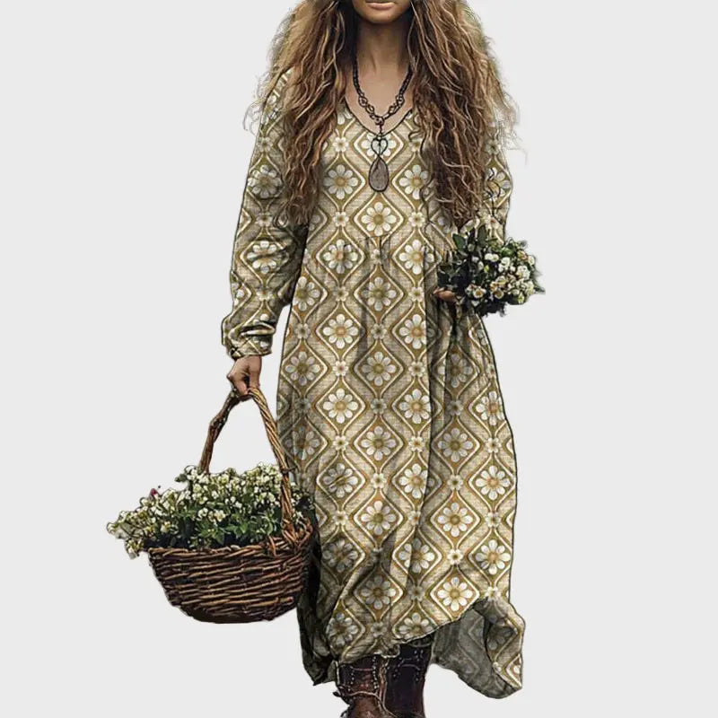 Woodland Bloom Bohemian Maxi Dress Jasmine's Boutique Australia