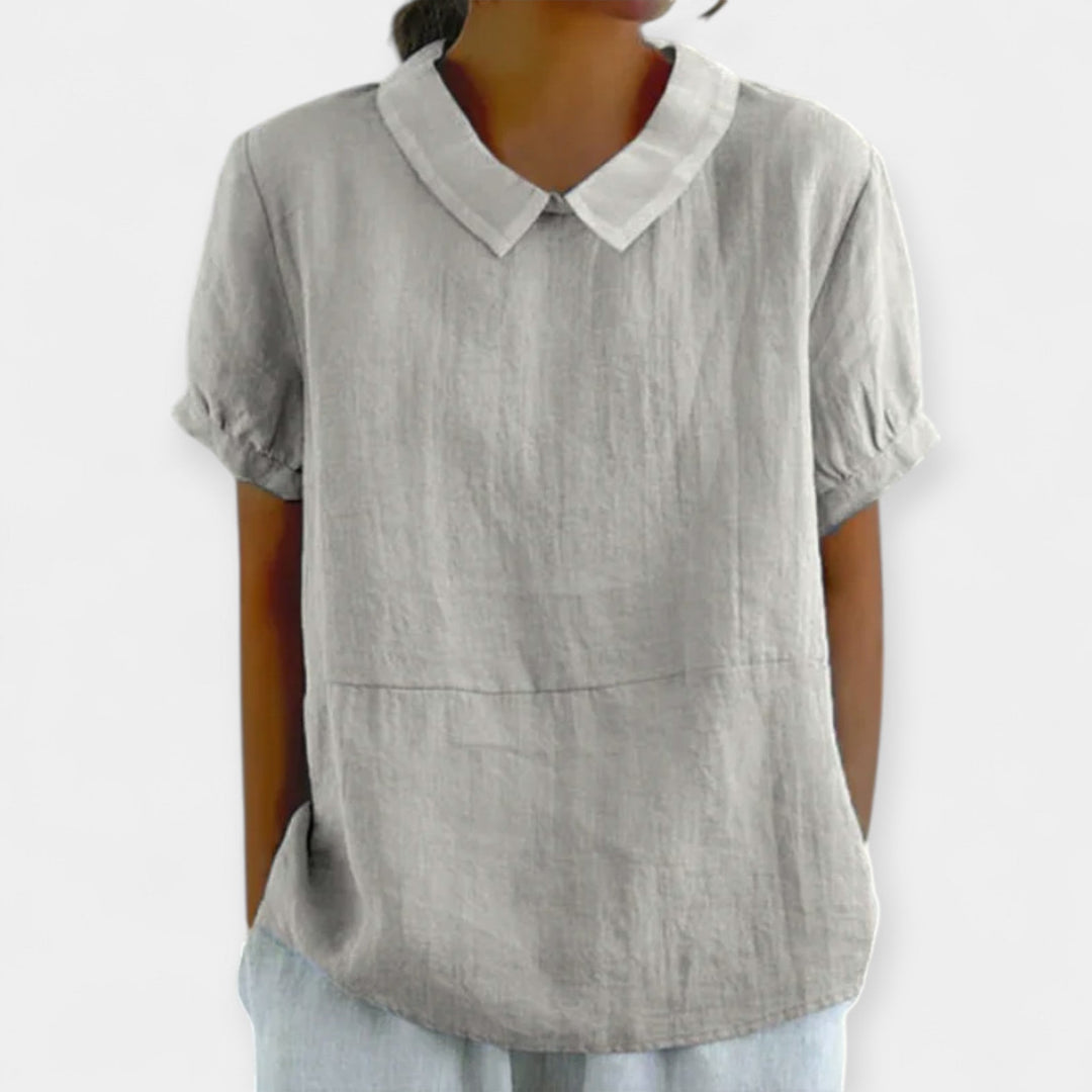Cotton Blouse with Collar Jasmine's Boutique Australia