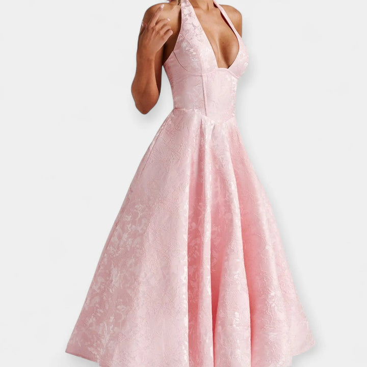 Midi Dress with Open Back and Stylish Corset Jasmine's Boutique Australia