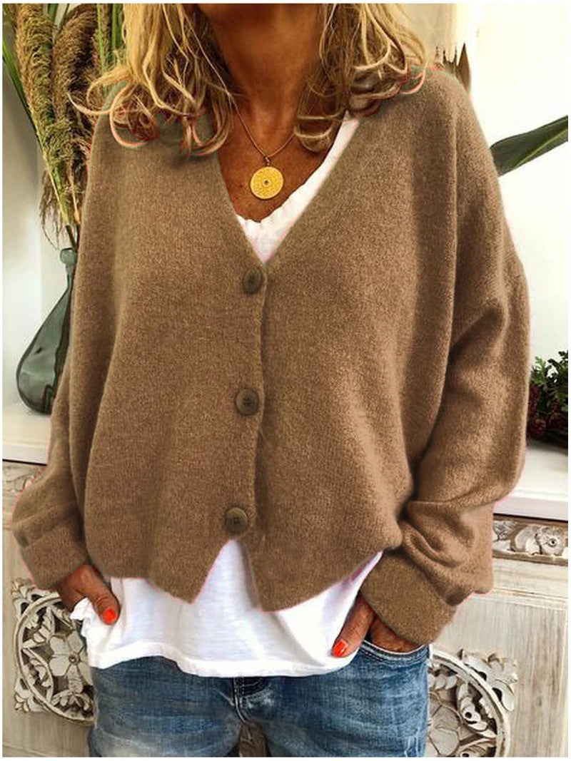 Erin | Elegant Knit Cardigan  Liora Lane Boutique #1704 Shannon Khaki / UK 18-20 (3XL) 29.95