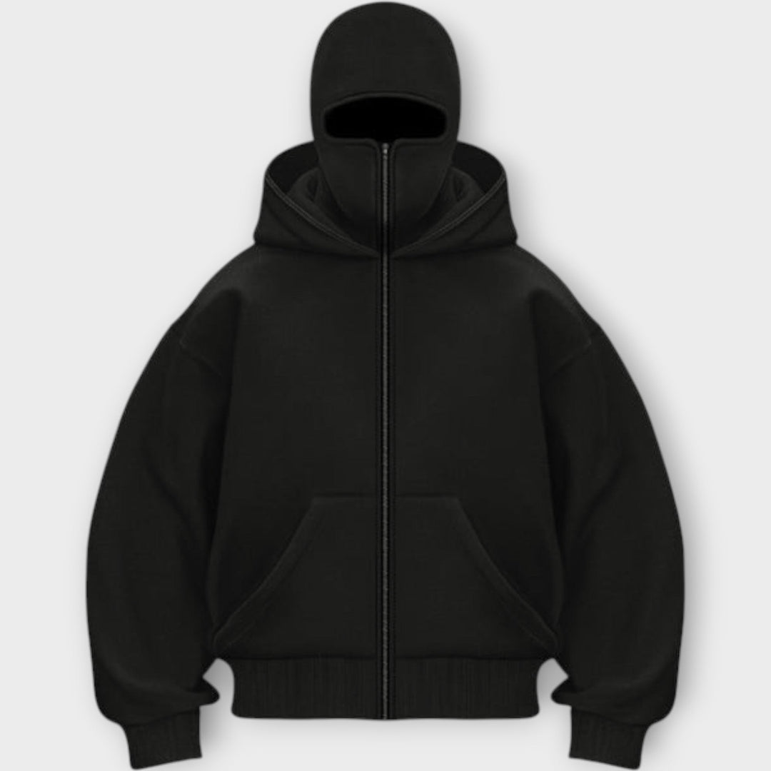 Hooded Sweatshirt with Front Zipper Liora Lane Boutique