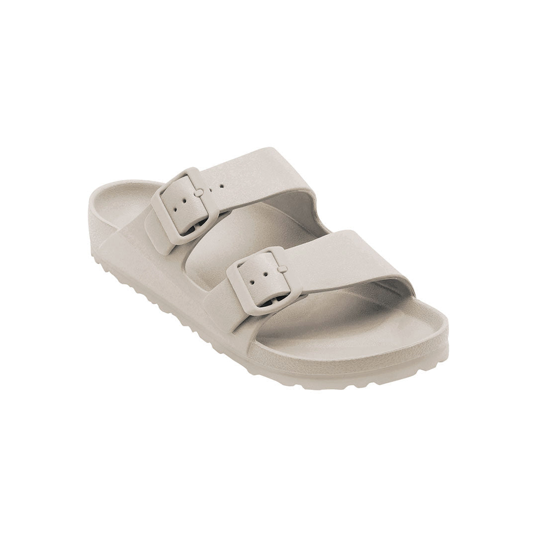 Beige Double Buckle Slide Sandals Jasmine's Boutique Australia