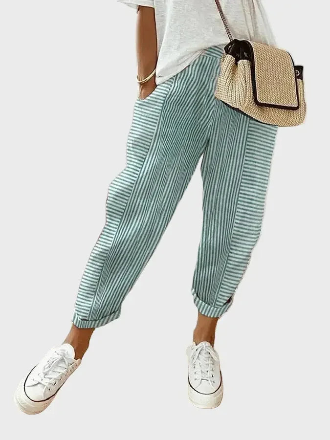 Casual Striped Jogger Pants Luxe-london.uk