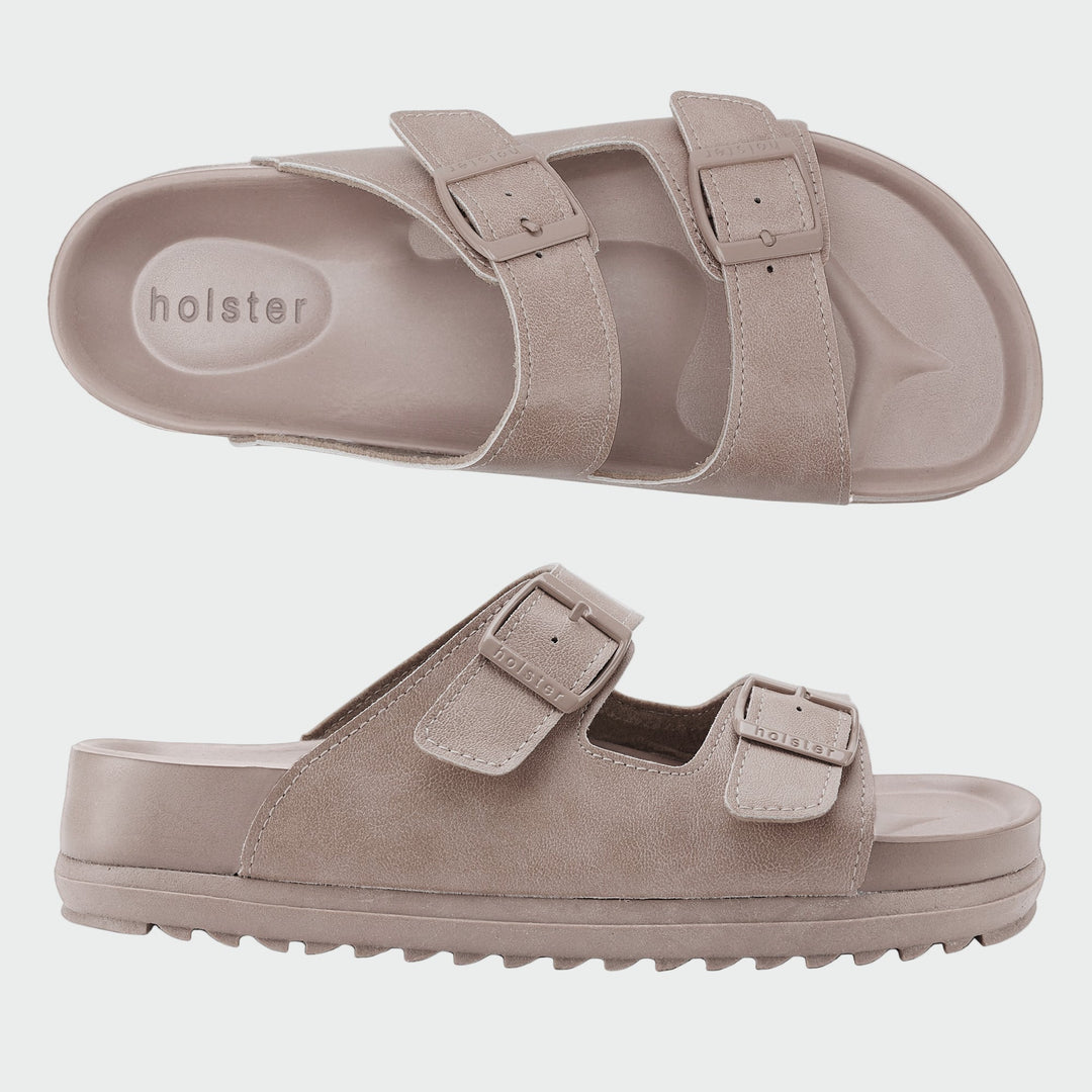 Beige Buckle Slides Jasmine's Boutique Australia