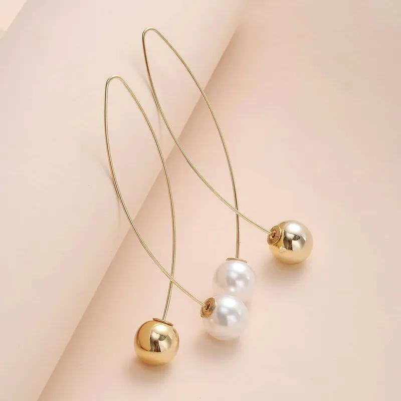 Vintage Golden and Pearl Earrings Jasmine's Boutique Australia