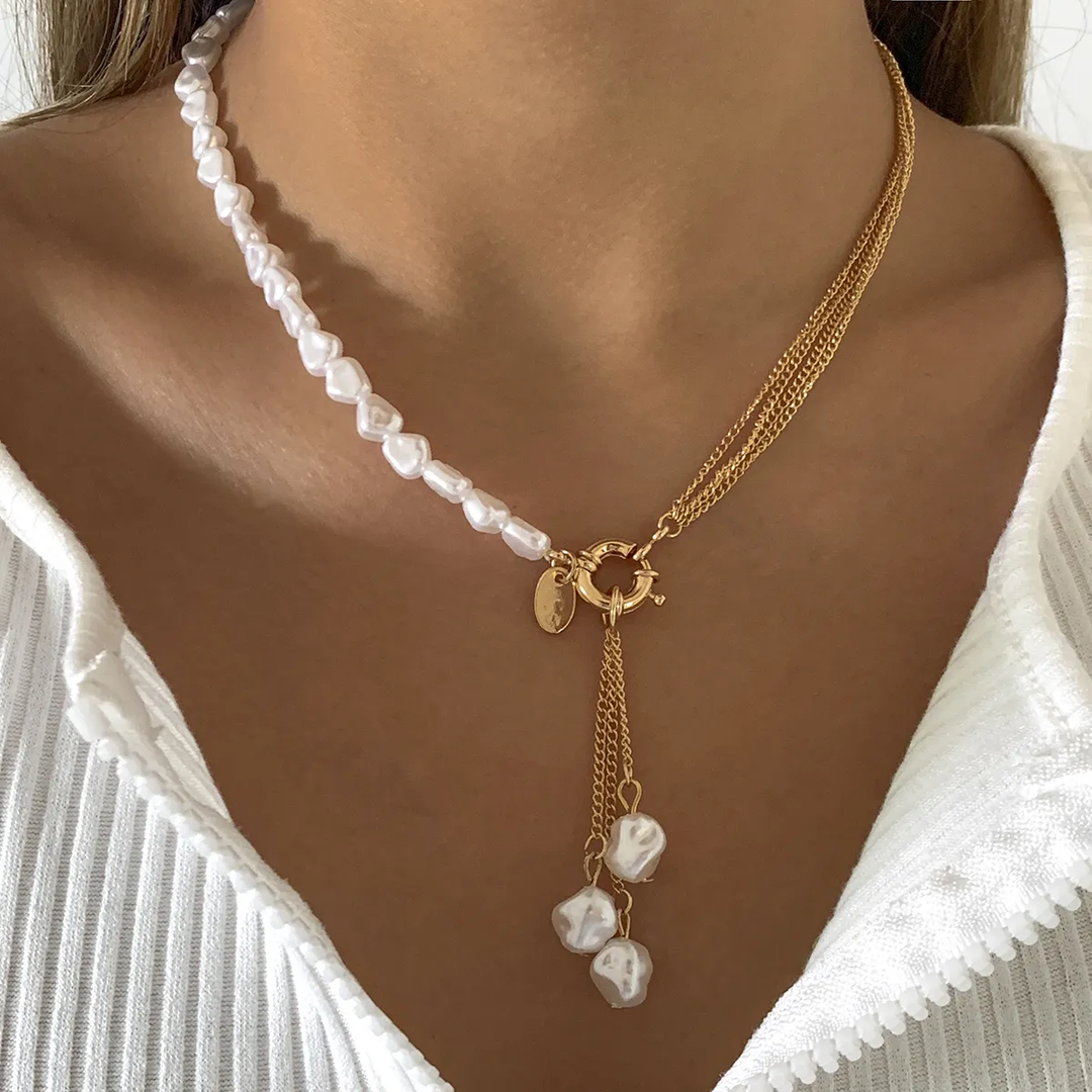 Elegant Pendant Pearl Necklace Jasmine's Boutique Australia