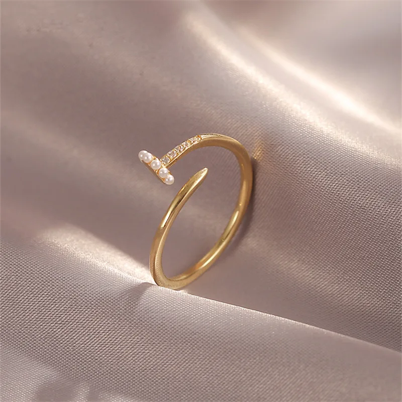 Elegant Adjustable Pearl Ring Jasmine's Boutique Australia