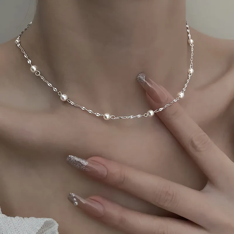 Elegant Shiny Pearl Necklace Jasmine's Boutique Australia